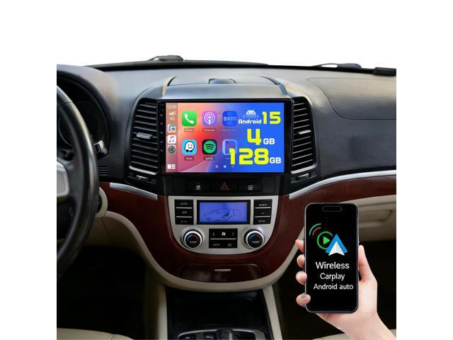 [4+128G] Android 15 Car Stereo for Hyundai Santafe 2006-2012, 9'' in-Cell Touchscreen Santafe Radio Wireless Carplay Android Auto 5G WiFi Bluetooth...