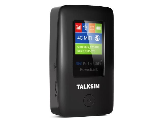 4G Mobile Hotspot with US 1GB, Portable WiFi Hotspot Device for Travel in 140+ Countries and Regions, 6000mAh Battery, 10 Connected Devices, No SIM...