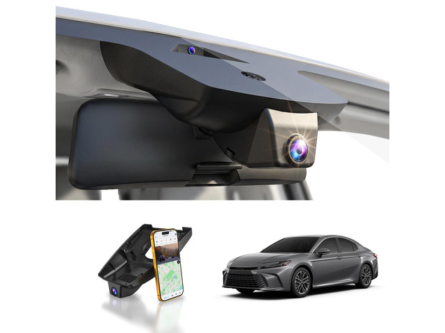 Front 4K Dash Cam Suitable for Toyota Camry 2025-2026 (Model C) LE SE XLE XSE Nightshade,integrated Camera,OEM Factory Look,2160P Video...