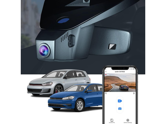 4K Dash Cam Suitable for Volkswagen Golf GTI Golf R 2015-2025 (Model B) & Golf, OEM Factory Look, 2160P UHD Video, Built-in WiFi & APP, Loop...