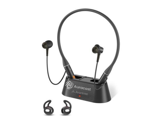 Loop Dock - Next-Gen Auracast & Bluetooth Neckband Earbuds Drop-in Charging Dock, Low Latency Audio, 3 EQ Modes with Voice Clear, Ideal for TV,...