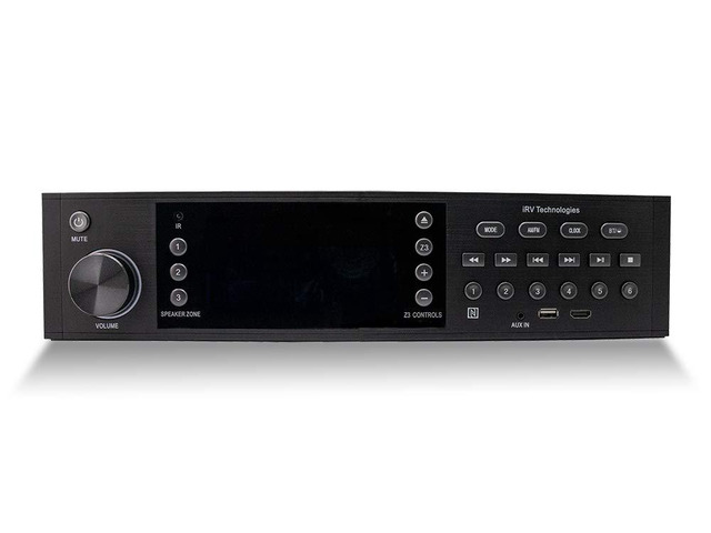 iRV Technology iRV68 AM/FM/CD/DVD/MP3/MP4/HDMI in & out w/ARC/Digital 5.1/Surround Sound /Bluetooth /NFC,3 Zone Independent Wall Mount RV Radio...