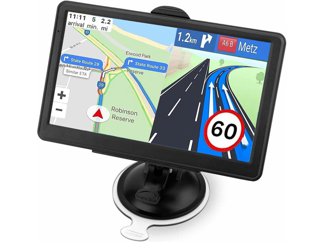 GPS Navigator for Car, Latest 2026 Map, 7 inch Touch Screen Real Voice Spoken Turn-by-Turn Direction Reminding Navigation System for Cars, Vehicle...