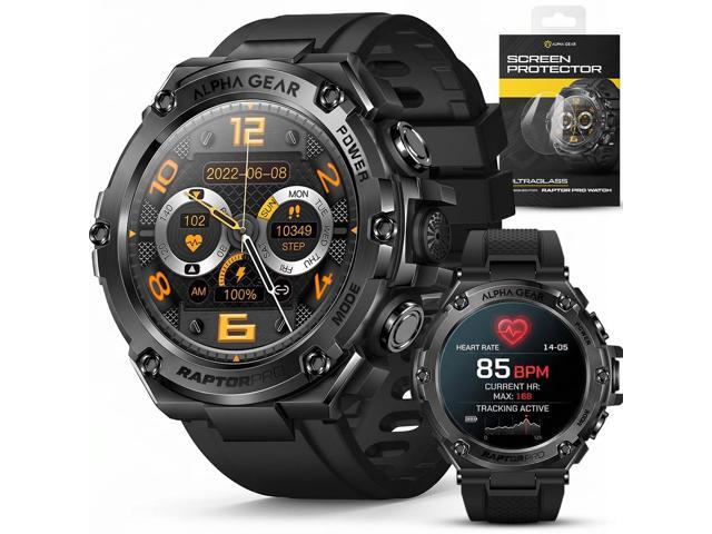 Raptor PRO Smartwatch for Men, Tactical Military Smart Watch, 800mAh 21-Day Battery, Bluetooth Calling, Voice Assistant, IP68 + 5ATM Water...