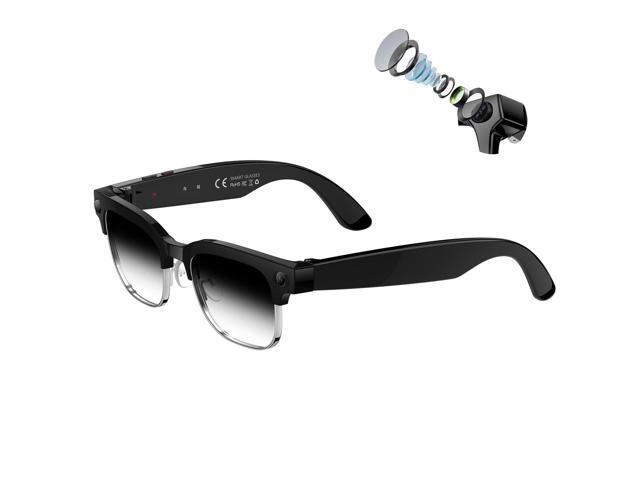 AI Smart Glasses with Camera, 8MP 4K HD Video & Photo Capture, Real-Time Translation, Recording Glasses with AI Assistant, Open-Ear Audio, Object...