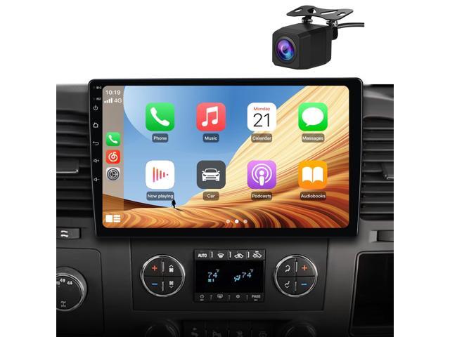 4Core 64GB Car Radio Stereo for Chevy Silverado 2007-2013 Tahoe Equinox GMC Sierra Yukon 10 inch Touch Screen CarPlay Android Auto
