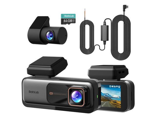 4k Dash Cam Front and Rear, 24/7 Parking Monitor with Hardwired Kit, 170° Ultra Wide Dashcam, ADAS, IMX415 Sensor, Night Vision, WDR, Loop.