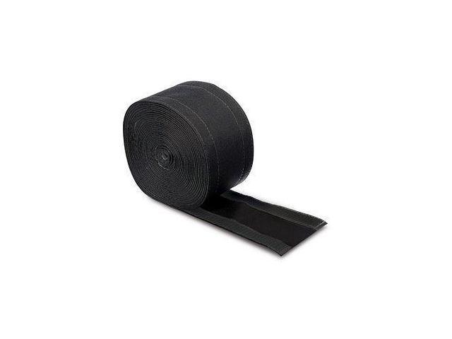 4' SafCord Carpet Cord Cover Strip Secure and Hide Floor Cables and Wires - 30 Feet - Black Works only on Commercial Carpet, Barber and Loop...