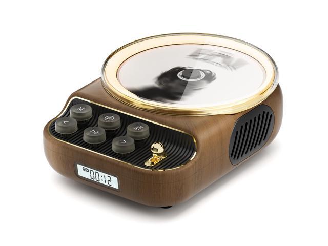 Retro Portable CD Players with Bluetooth Speakers, FM Radio, Night Light, LCD Display, 4000 mAh Battery, Vintage Radio Built in Dual Speakers...