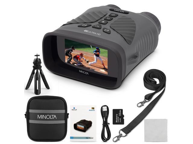 10x25 Digital Night Vision Monocular w/Built-in 4K HD Video Camera (Gray)
