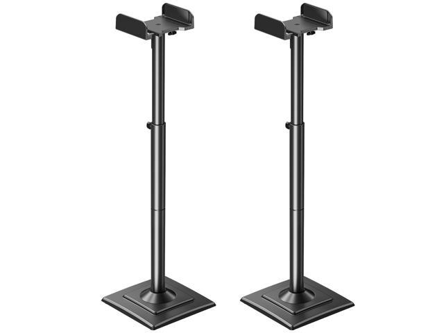 Universal Speakers Stands Pair 34' to 43.3' Height Adjustable Holds Bookshelf Speakers Satellite Speakers Up to 11LBS Cable Concealing 1 Pair...