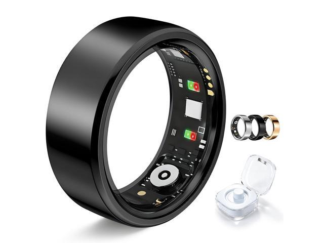 Smart Ring for Women Men Fitness Tracker Heart Rate Sleep Trends 128 Sports Modes Gesture Control Cycle Tracking IP68 Waterproof No Subscription...
