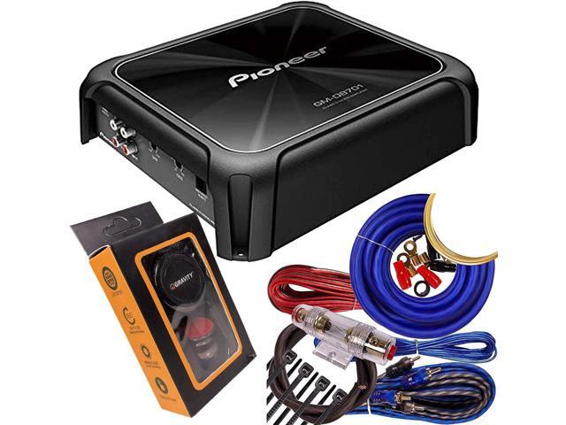 GM-D8701 1600 Watts Class D Mono Amplifier with Wired Bass Boost Remote + Wire Kit
