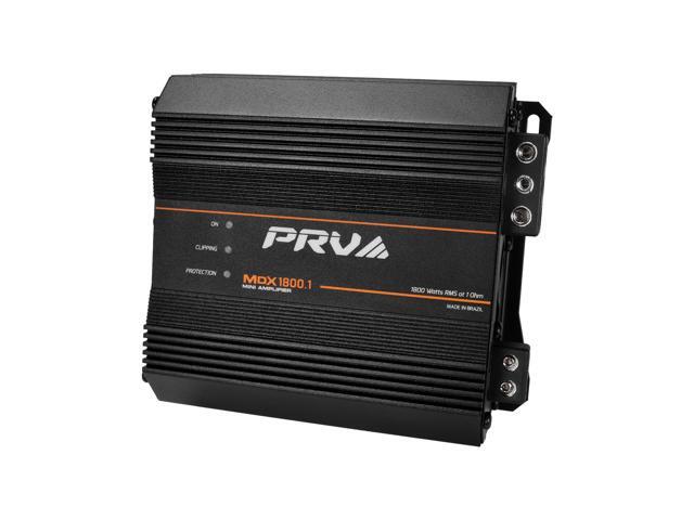 MDX1800.1 1 Ohm Mini Car Audio Amplifier 1 Channel 1800 Watts RMS Ultra Compact Full Range Monoblock Class D Amp for Powersports, Motorcycles, ATV,.