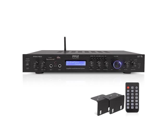 5 Channel Rack Mount Bluetooth Amplifier Receiver - Home Theater Amp, Speaker Amplifier, Bluetooth Wireless Streaming, MP3/USB/SD/AUX/FM Radio,...