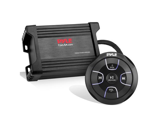 Waterproof Bluetooth Marine Amplifier Receiver - Weatherproof 2 Channel Wireless Amp for Stereo Speaker with 600 Watt Power, Wired RCA, AUX and MP3...