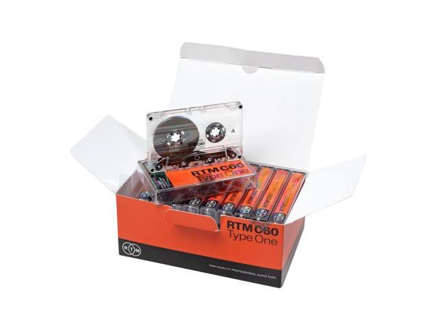 RTM C60 Type One 60 Minute Blank Music Cassettes Ideal for Audio Recording Studio Quality Pack of 10 Cassettes