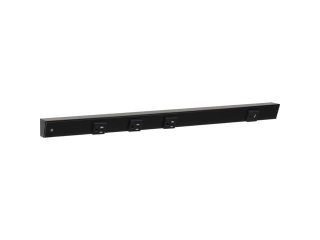 Slim Angle Power Strip with USB-A/C on Right (Black, 24')