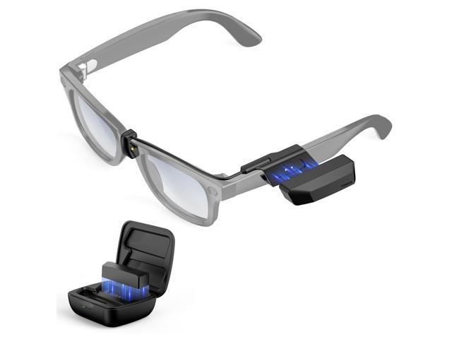 Wearable Charger Compatible with RayBan Meta Smart Glasses, 1600mAh Charge While Wearing 24H Extended Battery Pack, Portable Magnetic Charging...