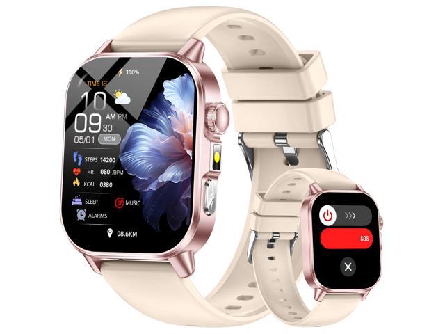 Smart Watch for Men Women with 2.0' HD Display, Blood Pressure Oxygen Heart Rate Sleep Monitor, 136 Sports Modes, IP68 Waterproof Fitness