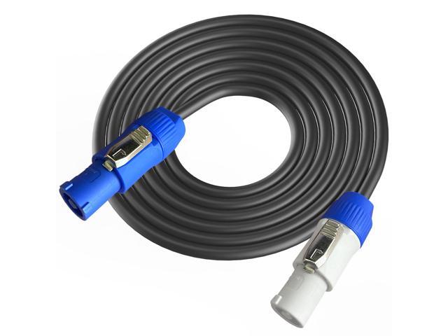 PowerCon Power Cable AC PowerCon Input to Output 12AWG 3 Pin Power Extension Cable for LED Screen Beam Moving Head Light, Stage Light Power,Audio.