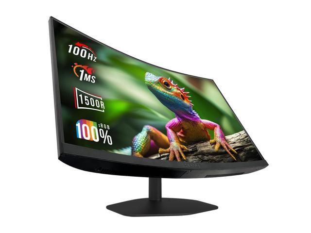 New! Curved 27-inch Gaming Monitor 1500R 100Hz HDMI X2 DisplayPort 1ms 100% sRGB, Build-in Speakers Machine Black 2026 (C275W-FW100T)