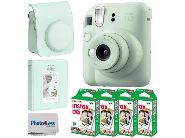 Instax Mini 12 Instant Film Camera (Mint Green) + Fuji Instax Mini Instant Film 40 Sheets + Instant Camera Gift Bundle