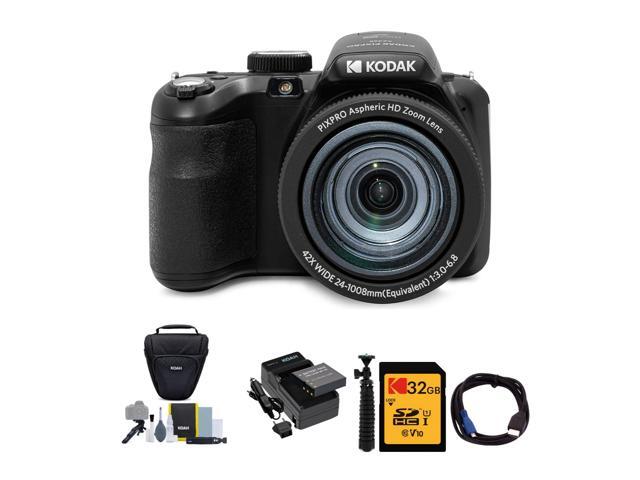 PIXPRO AZ425 Astro Zoom 20MP Digital Camera (Black) Bundle with 32GB SD Card, Holster Case and Accessory Kit, Battery and Charger Kit, Cable, and...