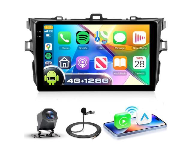 4G+128G Android 15 Car Radio for Toyota Corolla 2009-2013, Wireless CarPlay Android Auto, 9 Incell HD Touch Screen Car Stereo with GPS, WiFi,...