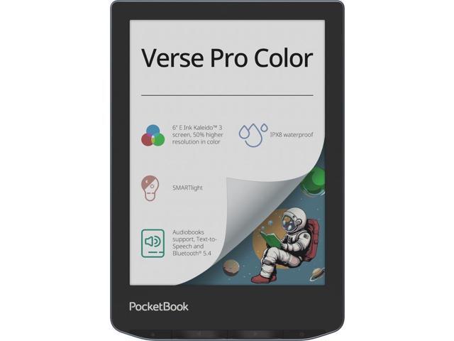 Verse Pro Color Super Thin and Compact 6' e-Reader Color Screen E Ink Kaleido 3 Eye-Safe and Glare-Free Text-to-Speech & Bluetooth .