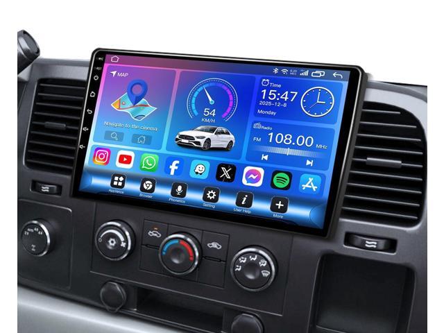 8Core+4G RAM Car Radio for Chevy Silverado Tahoe 2007-2013 GMC Sierra with Android 15 Head Unit, QLED HD IPS Touch Screen, Wireless CarPlay Android.