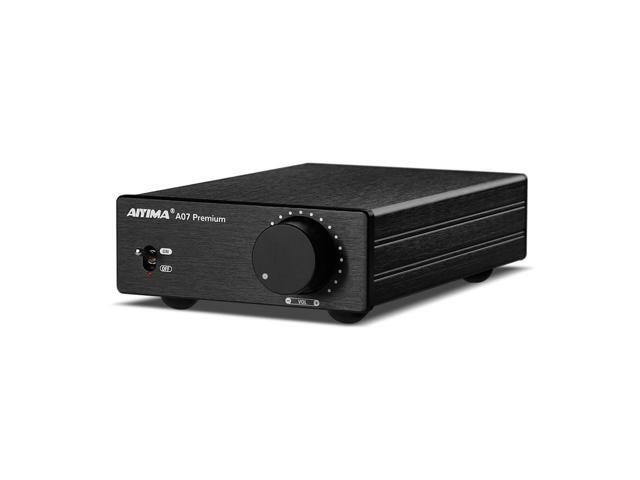A07 Premium TPA3255 Power Amplifier 300Wx2 HiFi Class D Amp Mini 2 Channel Stereo Amplifier with Pre-Out for Desktop Bookshelf Speaker Home Audio.