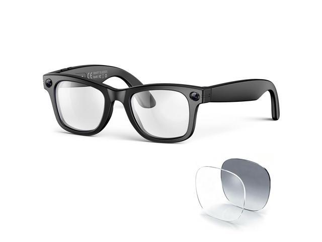 AI Smart Glasses with Camera and Bluetooth,8MP 2K HD Camera Glasses,AI Voice Control,AI Photo Recognition and Translation,Smart Anti-Blue Light.