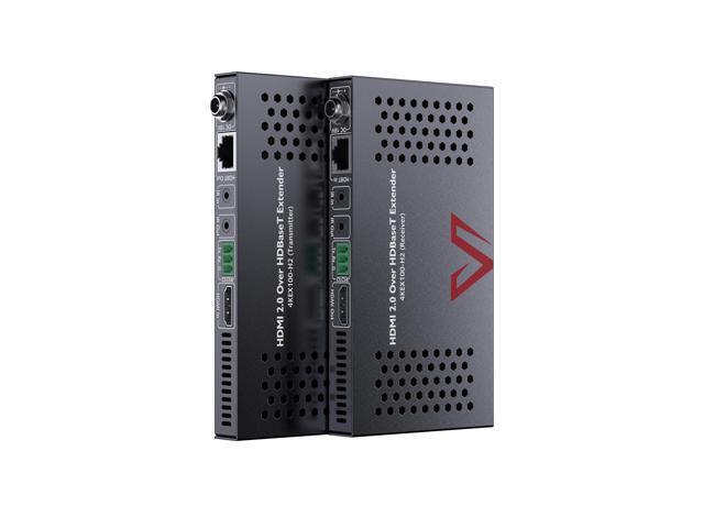 AV Access HDBaseT HDMI Extender 4K@60Hz 4:4:4 HDR (Dolby Vision), 100m/330ft Long Distance, PoC, IR, RS232 for TV to Another Room, Conference...