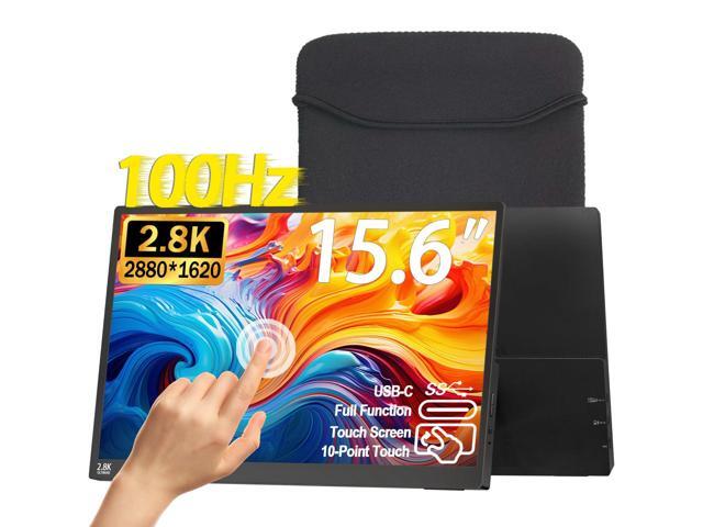 2.5K 100Hz Portable Monitor Touchscreen, 15.6'' QHD 2880x1620 300 Nits 100% sRGB IPS Gaming Monitor w/VESA HDR FreeSync Eye Care USB-C HDMI...