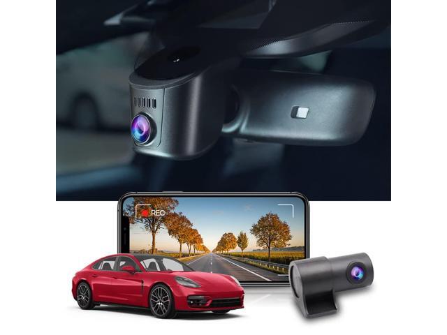 4K Dual Dash Cam Adapts for Porsche 911 992 Cayenne 9YA 9Y0 9Y3 Panamera 971 Taycan (Model A), OEM Look, Front 2160P+Rear 1080 HD Video, WiFi &...