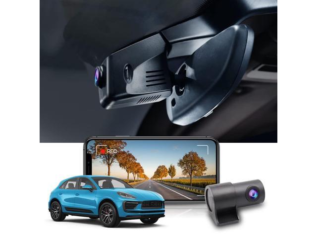 Front 4K+ Rear 1080P Dash Cam Adpats for Porsche Macan 95B Panamera 970 Cayenne 958 92A E2 (Model B), OEM Factory Look, Dual HD Video, WiFi & APP,.