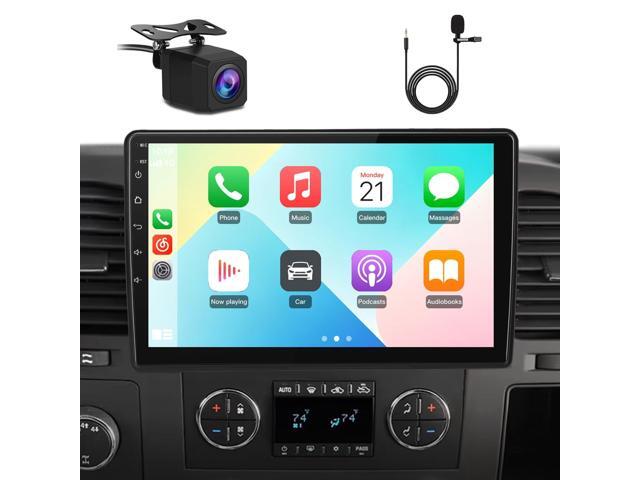 Car Stereo Radio Qualcomm 8 Core CPU for Chevy Silverado 2007-2013 Tahoe GMC Sierra Yukon with GPS FM Bluetooth CarPlay and Android Auto
