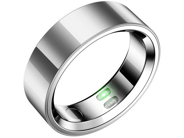 Smart Ring Fitness Tracker for Men Women, Sleep & Heart Rate Monitor, Step Counter with Vibration Alert, 5 ATM Waterproof, Compatible with iOS &...