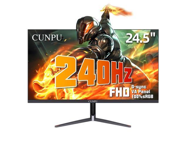 24 Inch 240Hz Gaming Monitor, 1080p FHD, Fast VA Panel, 1ms Adaptive Sync, Ultra Slim Frame, 16.7M Colors, sRGB 100%, HDMI 2.1 & DP 1.4, VESA, Eye...
