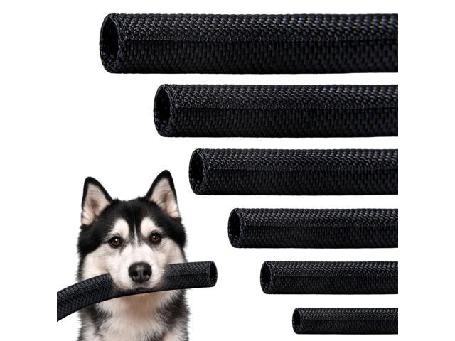 Split Braided Sleeve Cable Management Wire Loom Cord Covers for High-Temperature Automotive Harness and Home Cable Management, 25ft - 1 inch...