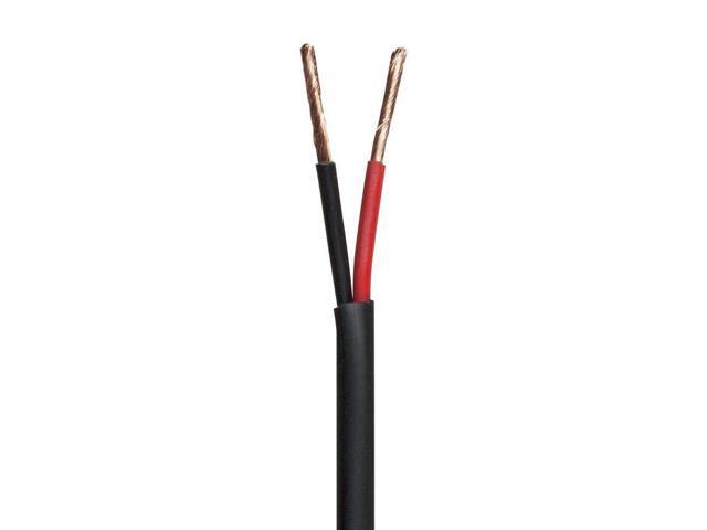 Speaker Wire - 16 AWG, 2 Conductor, CMP-Rated, UL Plenum Rated, 100 Percent Pure Bare Copper with Color Coded Conductors, 500 Feet, Black - Nimbus...