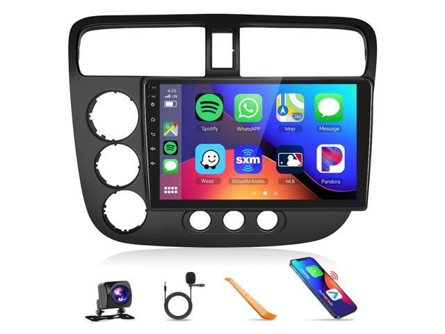 Built-in DSP Car Stereo Radio for Honda Civic 2001 2002 2003 2004 2005 with Wireless CarPlay Android Auto Mirror Link 9 inch IPS Touch Screen...