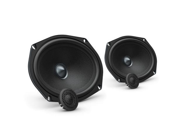 Altitude Series 6x9 Component Car Speakers Set (Pair) with 1' Tweeters, 100W RMS, 4 Ohms, Easy Install, Crossover, Compact Midrange Rear/Front Door.