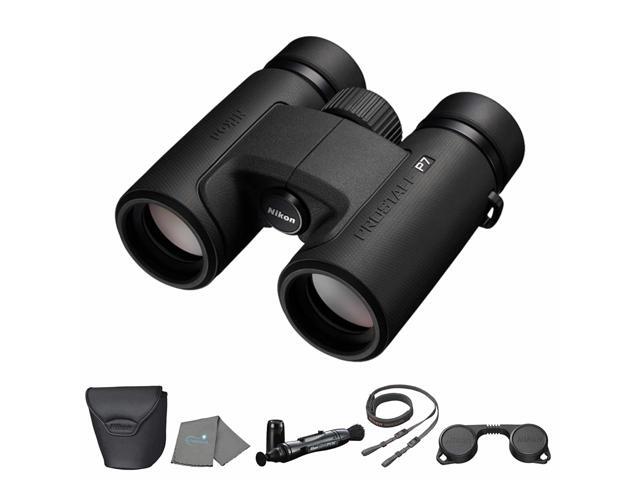 PROSTAFF P7 8x30 (16770) Black Binoculars Bundle with Lens Pen and Cleaning Cloth, Compact Binoculars for Adults for Hunting, Bird Watching, and.