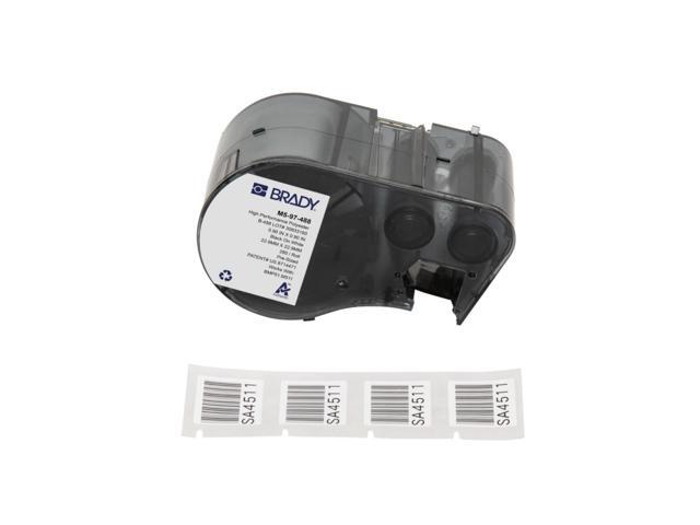 Authentic (M5-97-488) Solvent Resistant Polyester Labels 0.9 in H x 0.9 in W Black on White, 280 Labels. for use with the BMP51 and M511 Label...