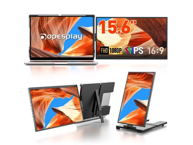 Laptop Screen Extender, 15.6' FHD 1080P IPS External Portable Monitor for Laptop, Plug & Play Dual Screen Monitor for 13'-17' Laptops, Compatible...