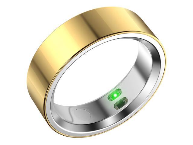Smart Ring Fitness Tracker for Men Women, Sleep & Heart Rate Monitor, Step Counter with Vibration Alert, 5 ATM Waterproof, Compatible with iOS &.