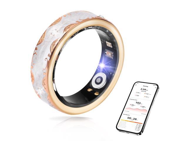 Smart Ring for Women-Men,Tracks Heart Rate, Sleep, SpO2, HRV. 128 Sports Modes, IP68 Waterproof, Gesture Control, No Subscription, iOS & Android...
