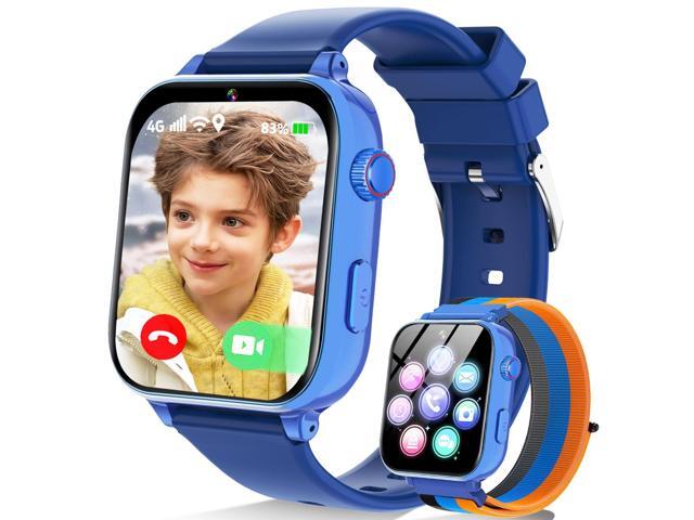 4G Kids Smart Watch Phone GPS, Smartwatch for Boys Girls Ages 4-12 Years with Video Call Chat Class Mode SOS Camera Alarm Games Parental App Touch.
